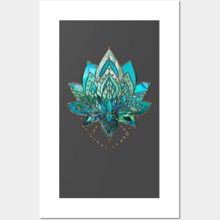 Lotus of the Infinite Turquoise Posters and Art